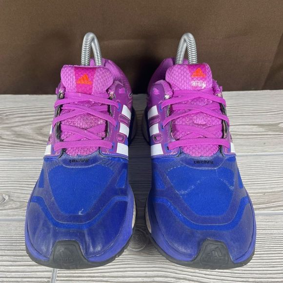 Adidas Response Boost Blue Purple Running Shoe Athletic Sneaker Womens 7.5 - Picture 2 of 9